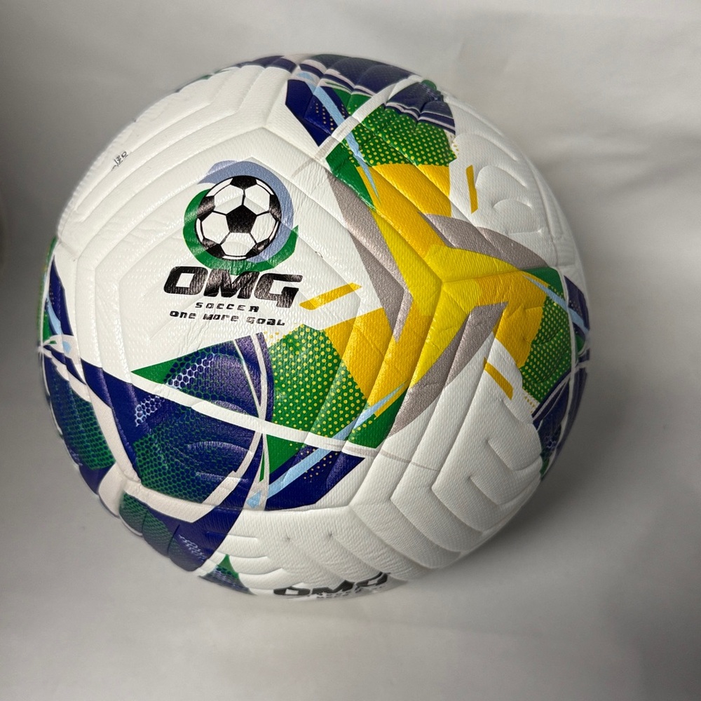 Kids Soccer Ball - White, Blue, Green, Yellow